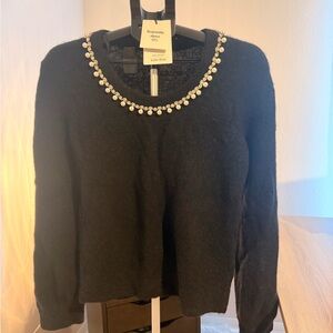 & Other Stories Pearl Detail Sweater NWT